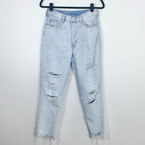 H&M; Slim Mom High Ankle Jeans